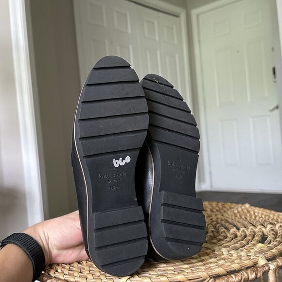 Kate Spade Black Flats with Sleek Design - Picture 10 of 11
